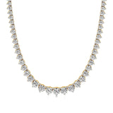 Sutra | Round Lab Grown Diamonds Buttercup Setting Tennis Necklace