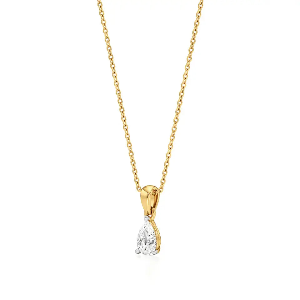 Thea | Pear-Cut Solitaire Lab Grown Diamond Pendant - Nivara