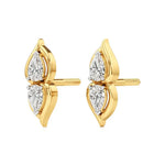 Mode | Pear Duo Lab-Grown Diamond Studs - Nivara