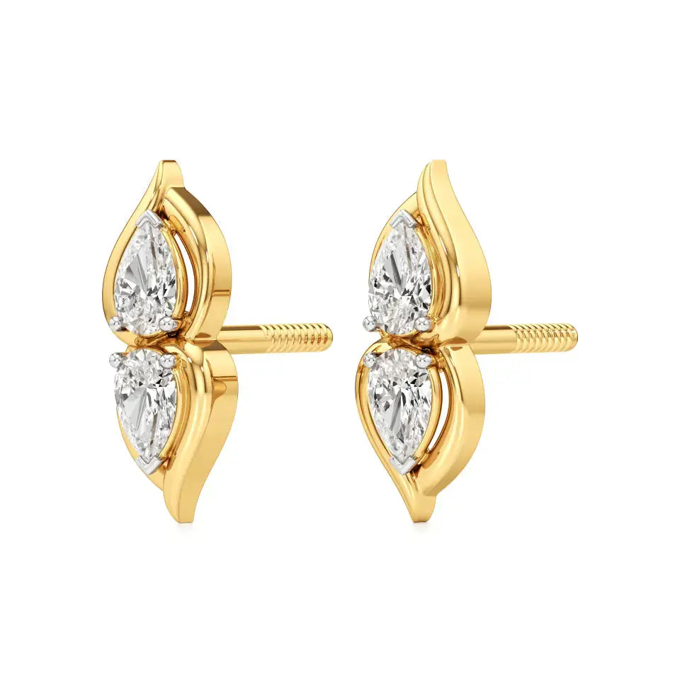 Mode | Pear Duo Lab-Grown Diamond Studs - Nivara