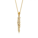 Celestia | Classic Round Lab Grown Diamonds Cluster Pendant - Nivara