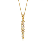 Celestia | Classic Round Lab Grown Diamonds Cluster Pendant - Nivara