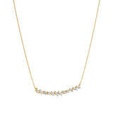 Anek | Multi-Shape Lab Grown Diamonds Bar Necklace