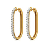 Mode | Round Lab-Grown Diamond Sleek Hoop Earrings - Nivara