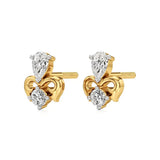 Mode | Pear & Round Lab-Grown Diamond Duo Studs - Nivara