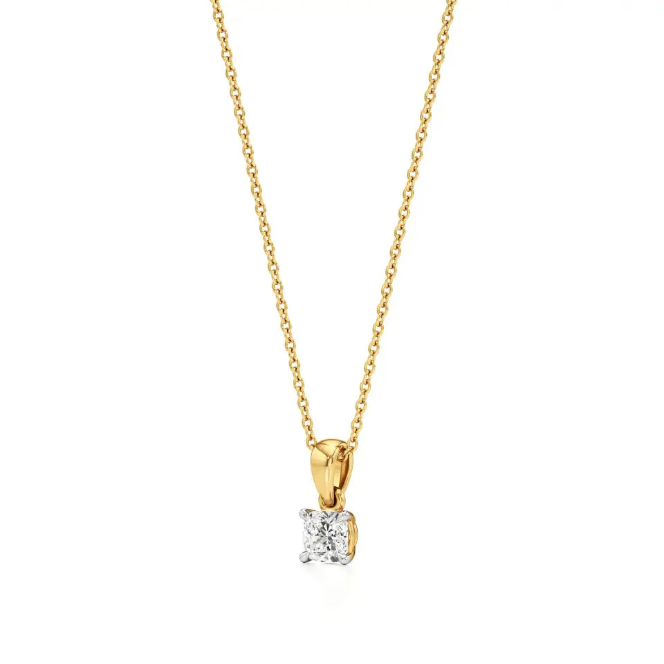 Thea | Cushion-Cut Solitaire Lab Grown Diamond Pendant - Nivara