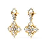 Flora | Pear & Round Lab-Grown Diamond Earrings - Nivara