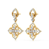 Flora | Pear & Round Lab-Grown Diamond Earrings - Nivara