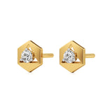 Amaya | Round Solitaire Lab-Grown Diamonds Studs