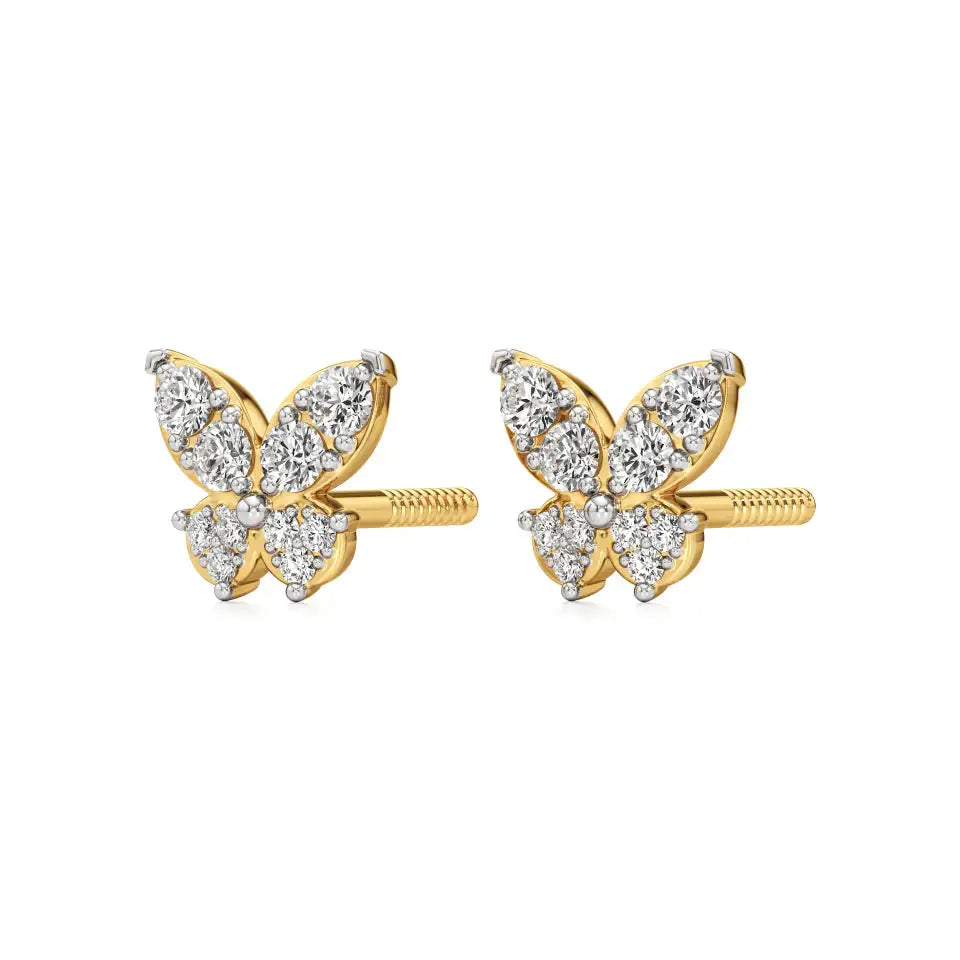 Vanya | Round Lab-Grown Diamonds on Butterfly Design - Nivara