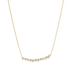 Anek | Multi-Shape Lab Grown Diamonds Bar Necklace - Nivara
