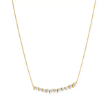 Anek | Multi-Shape Lab Grown Diamonds Bar Necklace - Nivara