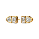 Mode | Hear & Emerald Duo Lab-Grown Diamond Studs - Nivara