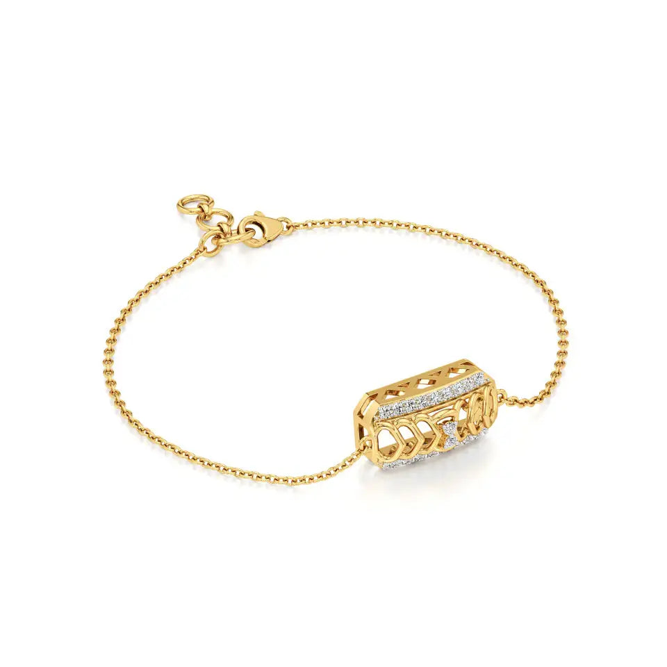 Rupak | Round Lab Grown Diamonds Daily Wear Chain Bracelet - Nivara