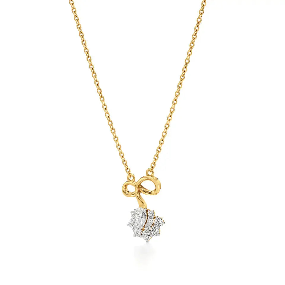 Foreva | Pear & Round Lab Grown Diamonds Infinity  Pendant - Nivara