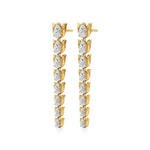 Mode | Pear Lab-Grown Diamonds Dangler Earrings - Nivara
