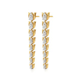 Mode | Pear Lab-Grown Diamonds Dangler Earrings - Nivara