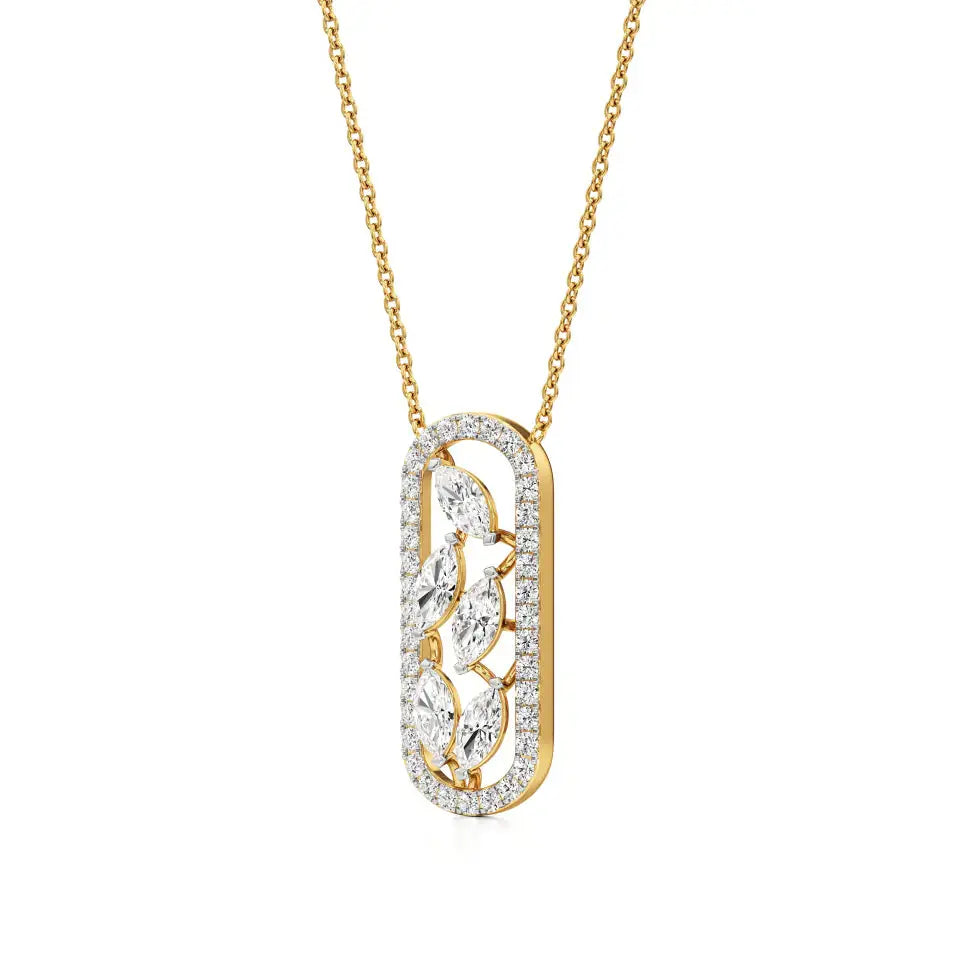 Mode | Marquise & Round Lab Grown Diamonds Pendant - Nivara