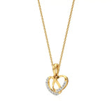 Foreva | Round Lab Grown Diamonds Infinity Loop Pendant - Nivara