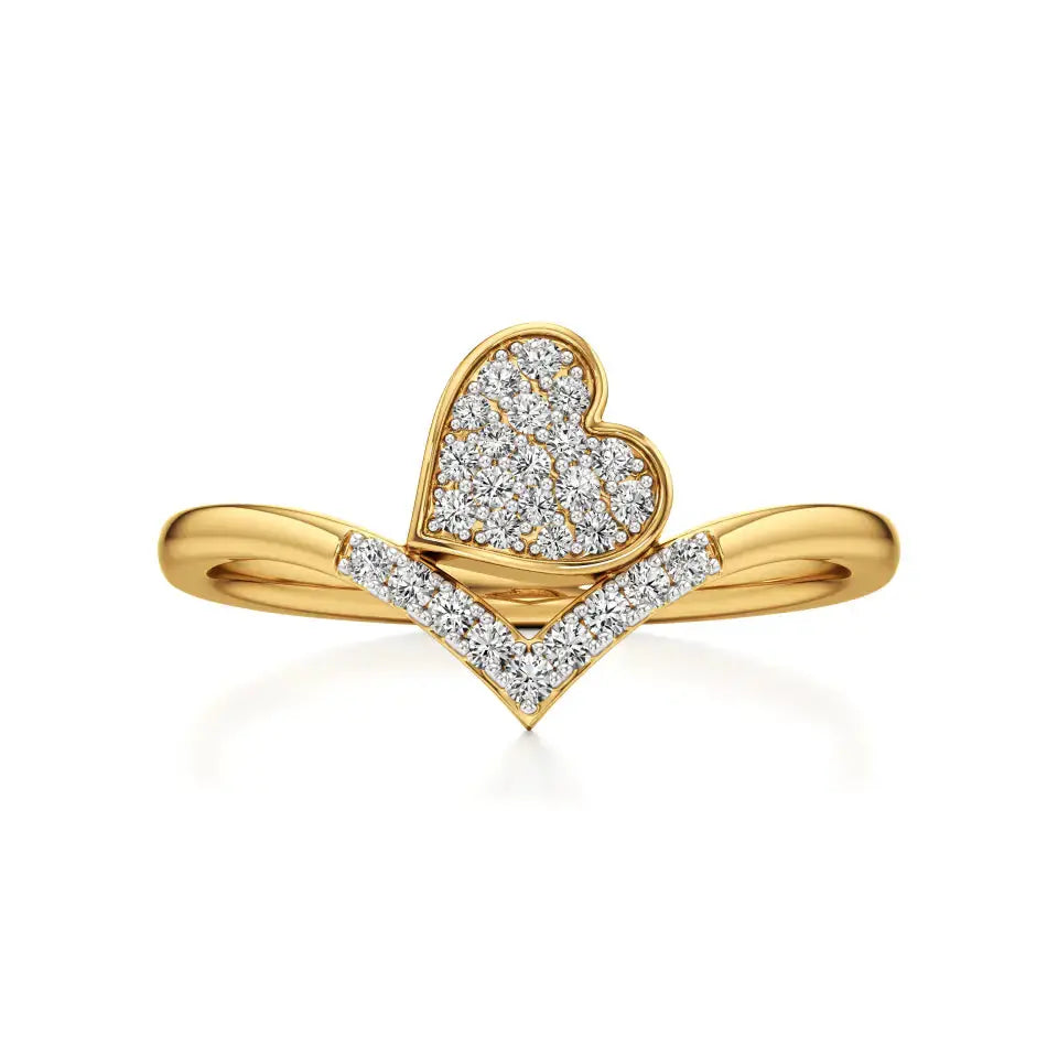 Sneh | Heart Setting Ring - Nivara