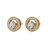 Mira | Round Lab-Grown Diamonds Halo Studs - Nivara
