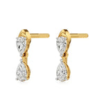 Vanya | Pear Lab-Grown Diamonds Drop Earrings - Nivara