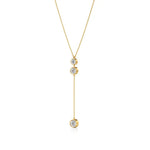 Amora | Round Lab Grown Diamond Bezel Setting Necklace - Nivara