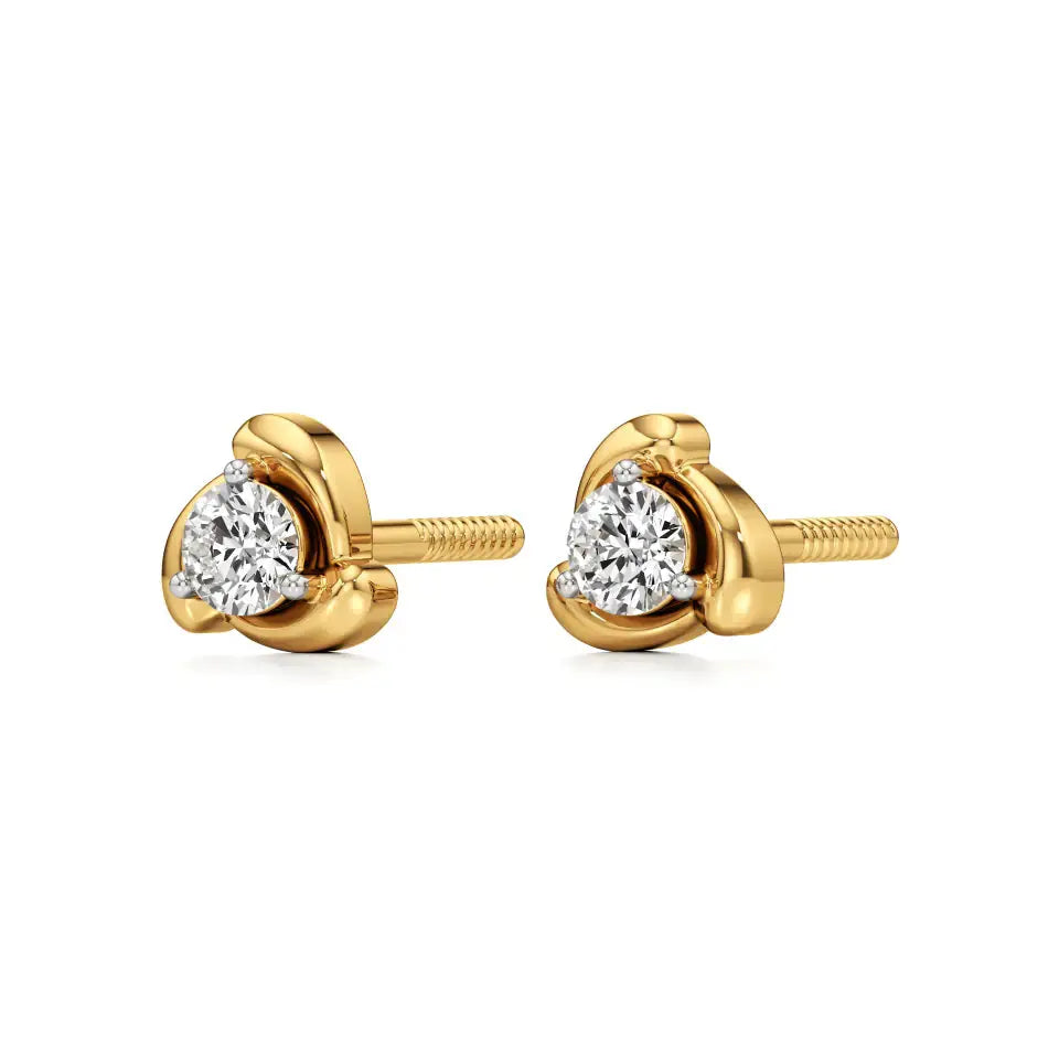 Mirage | Round Lab-Grown Diamonds Studs - Nivara