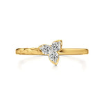 Flora | Lab-Grown Diamond Three-Stone Ring - Nivara