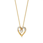 Sneh | Classic Round & Pear Lab Grown Diamonds Heart Pendant - Nivara