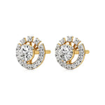 Sol | Round Lab-Grown Diamonds Halo Studs - Nivara