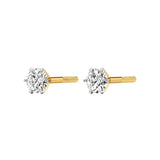 Rayna | 6-Prong Studs with Round Lab-Grown Diamond - Nivara
