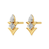 Mode | Round and Pear Duo Lab-Grown Diamond Studs - Nivara