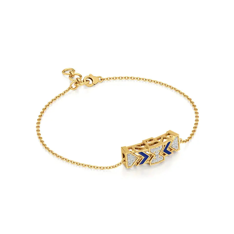 Rupak | Daily Wear Round Lab Grown Diamonds Chain Bracelet - Nivara