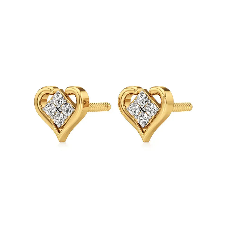 Sneh | Round Lab-Grown Diamonds Studs - Nivara