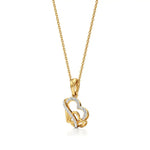 Sneh | Round Lab Grown Diamonds Heart Pendant - Nivara