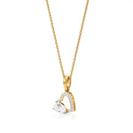Sneh | Classic Pear & Round Lab Grown Diamonds Pendant - Nivara