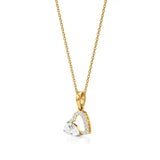 Sneh | Classic Pear & Round Lab Grown Diamonds Pendant - Nivara