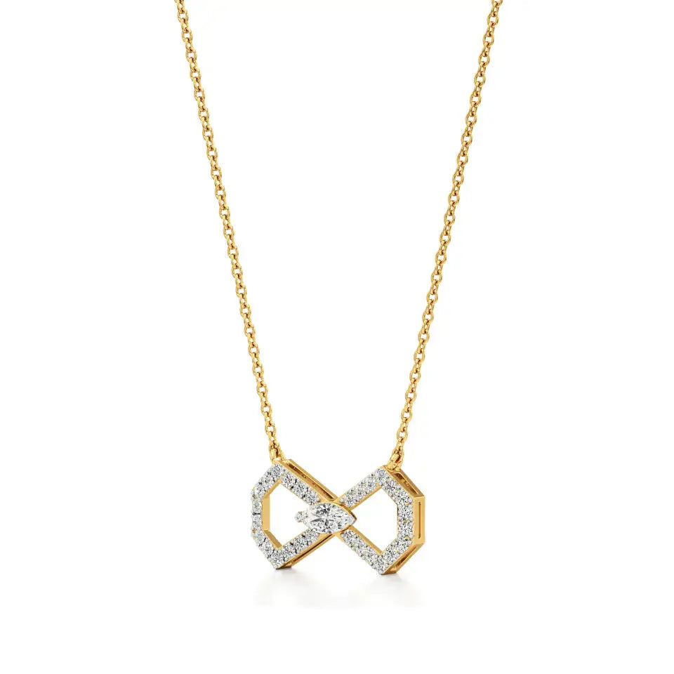 Foreva | Marquise & Round Lab Grown Diamonds Loop Pendant - Nivara