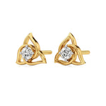 Flora | Round Solitaire Lab-Grown Diamond Studs - Nivara