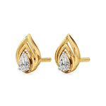 Mode | Pear Soliltaire Lab-Grown Diamond Studs - Nivara