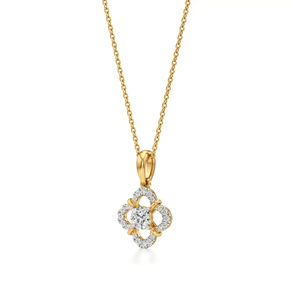 Flora | Elegant Lab Grown Diamond Pendant - Nivara