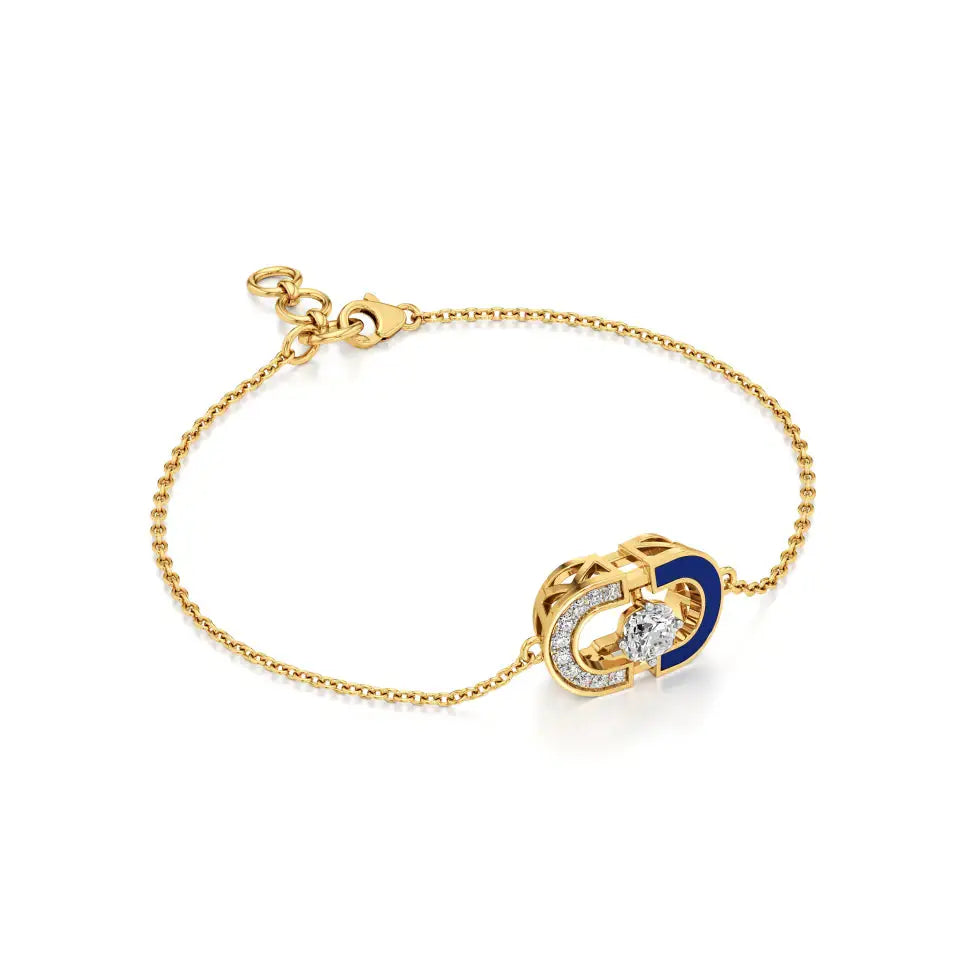 Rupak | Daily Wear Round Lab Grown Diamond Chain Bracelet - Nivara