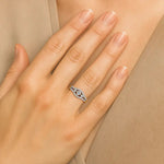 Aria | Round & Radiant Lab-Grown Diamond Three-Stone Ring - Nivara