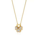 Flora | Floral Design with Center Ruby  Pendant - Nivara
