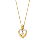 Sneh | Round Lab Grown Diamonds Heart Pendant - Nivara
