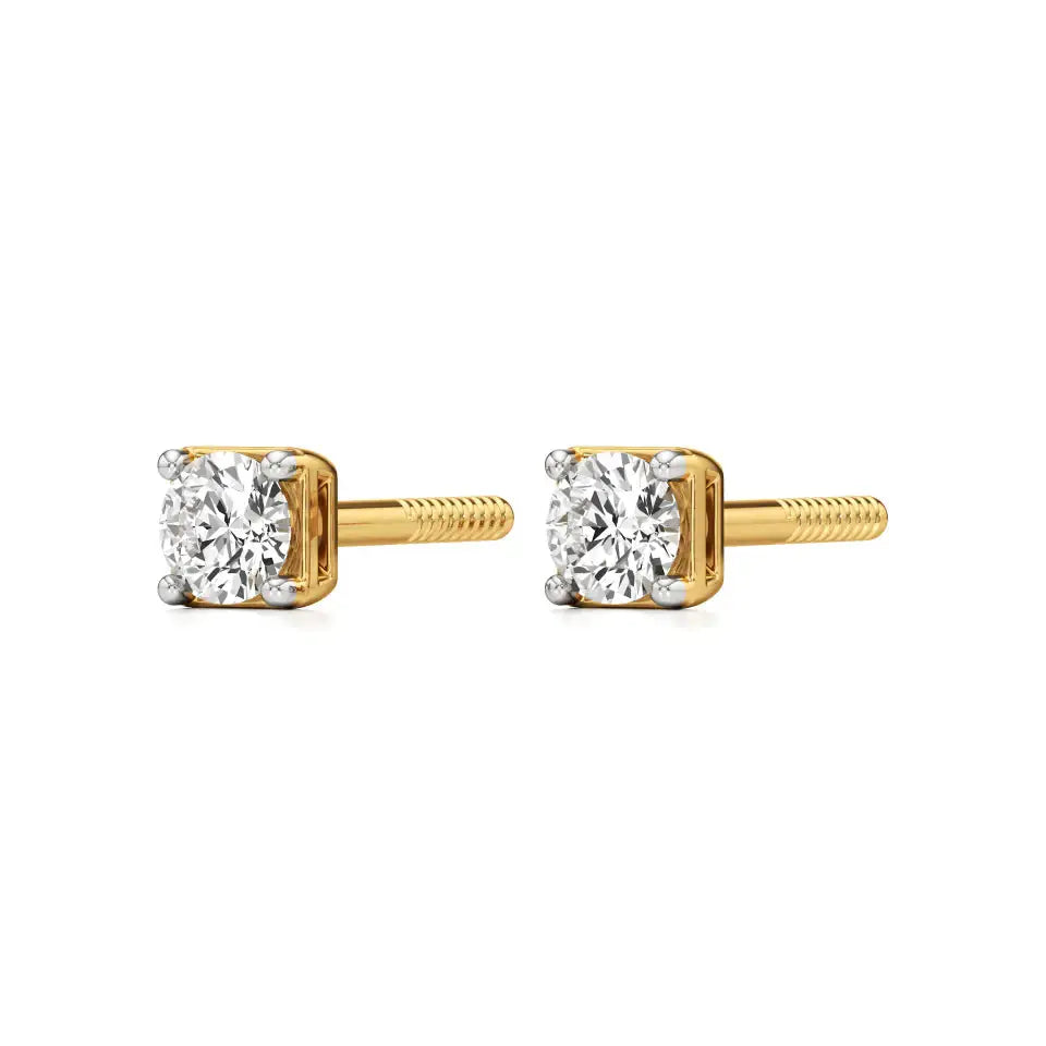 Thea | 4-Prong Round Lab-Grown Diamond Stud - Nivara