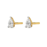 Sia | Studs with Three Prong Pear Lab-Grown Diamonds - Nivara