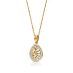 Celesta | Elegant Round Lab Grown Diamonds Cluster Pendant - Nivara
