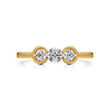 Foreva | Lab-Grown Diamond Three-Stone Ring - Nivara
